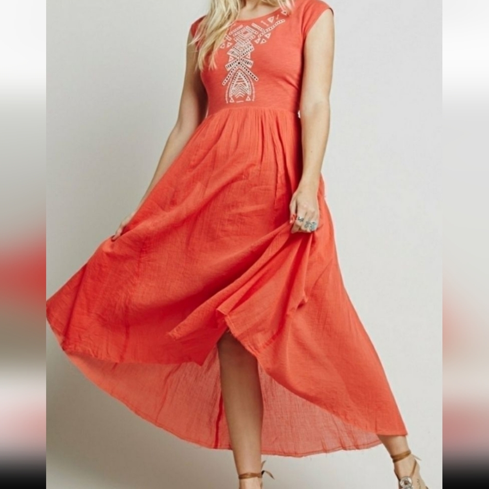 Free People "Meadows" Embroidered Dress, S - Picture 3 of 11